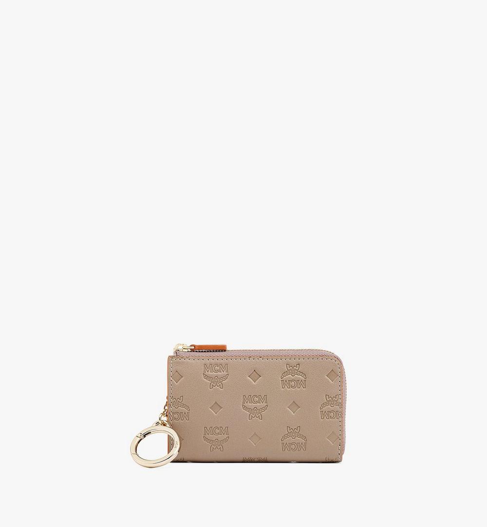Aren Zip Card Wallet in Monogram Leather 1